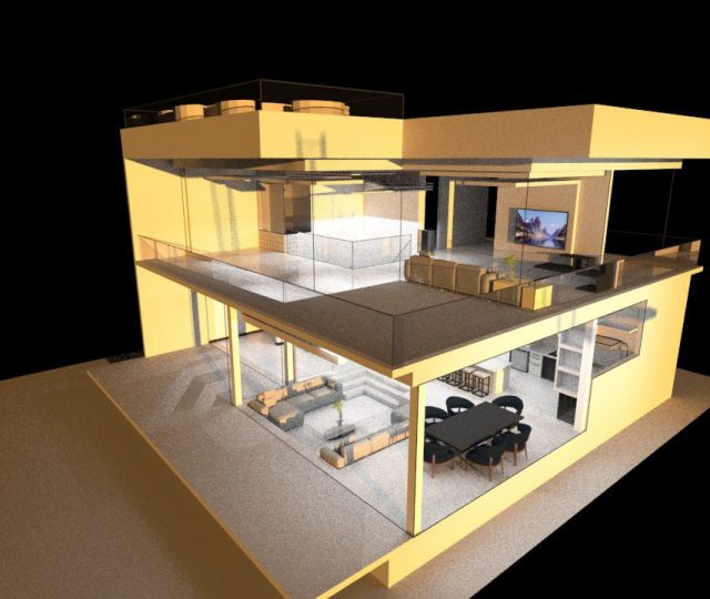 طراحی ویلا در نمک آبرود