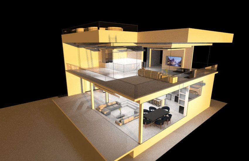 طراحی ویلا در نمک آبرود